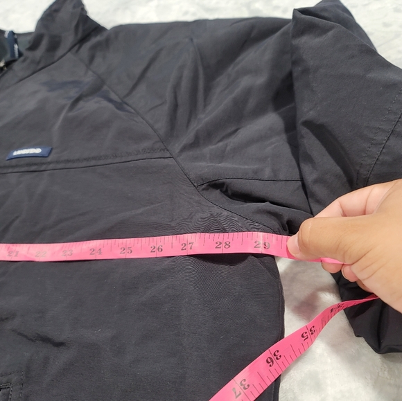 Lands End Mens Puffer Jacket Full Zip Up Long Sleeves Pockets Black Size XXL - Picture 15 of 16